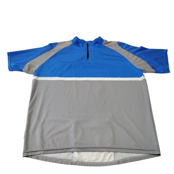 Primal Biking Cycling Jersey Men's XL Short Sleeve Blue Grey White - Picture 1 of 10